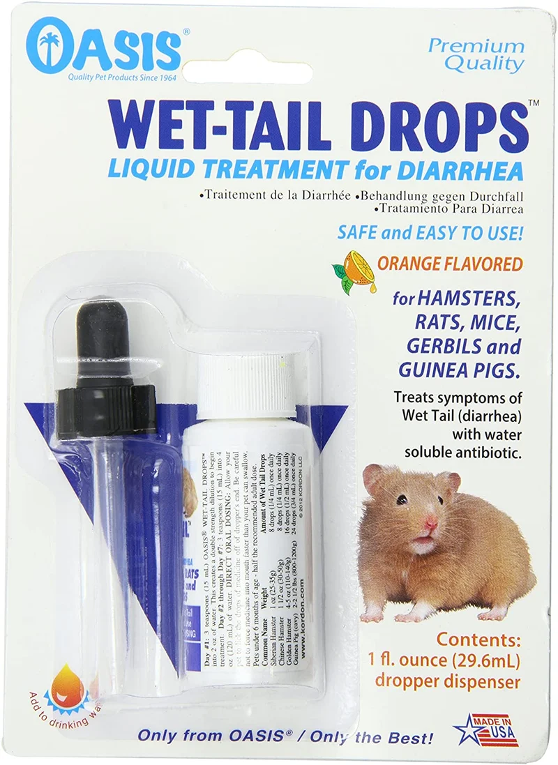 Oasis # 80064 mojado Tail drops- líquidos Tratamiento para Diarrea, 1-Ounce