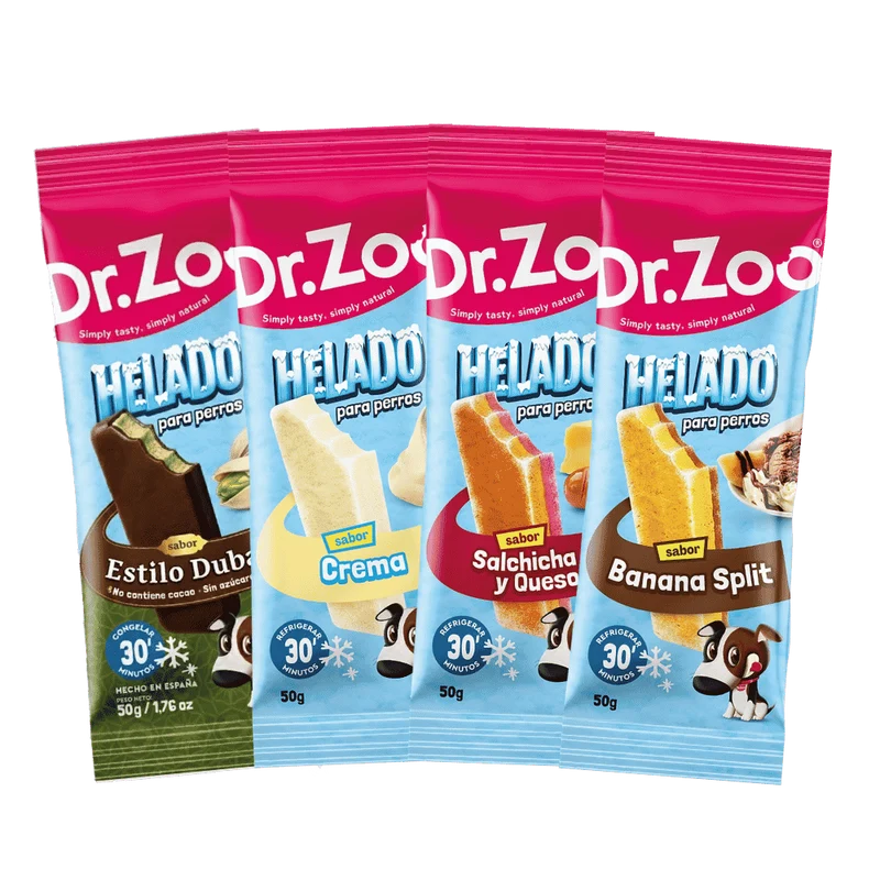 Dr. Zoo Snack Helado Salchicha y Queso 50 g para Perros