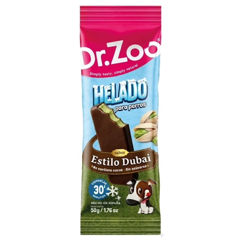 Dr. Zoo Snack Helado Cholate Dubái 50 g para Perros