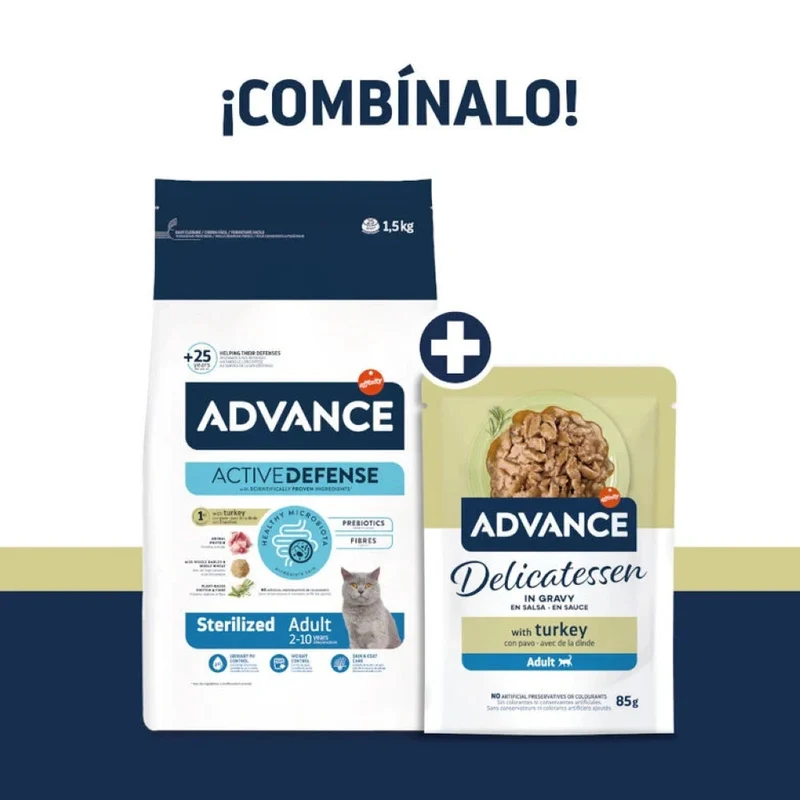 Advance Delicatessen en Salsa con Pavo para Gatos