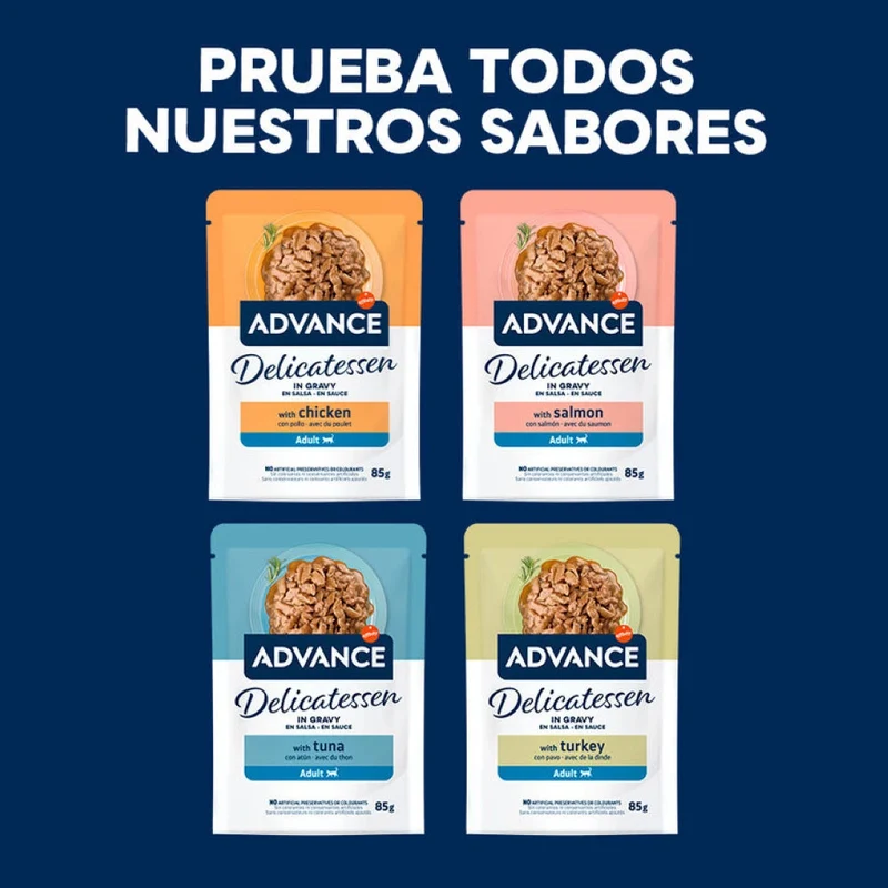 Advance Delicatessen en Salsa con Atún para Gatos