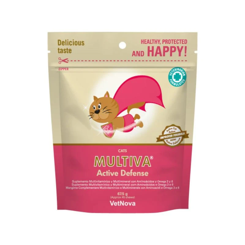 MULTIVA GATOS ACTIVE DEFENSE 45 CHEWS