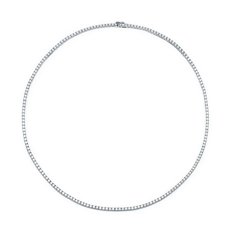Collar Rivière con Diamante de Laboratorio en Oro 9k
