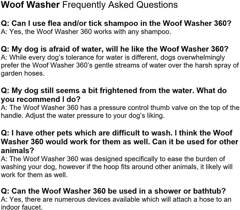 Woof Washer 360 herramienta de aseo para perros con forma de aro, Azul