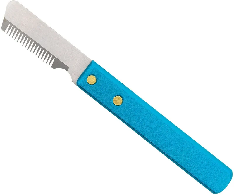 Master Grooming Herramientas 6 – 3/4-Inch Acero Inoxidable Pet Stripper knive, Fine, M, gris