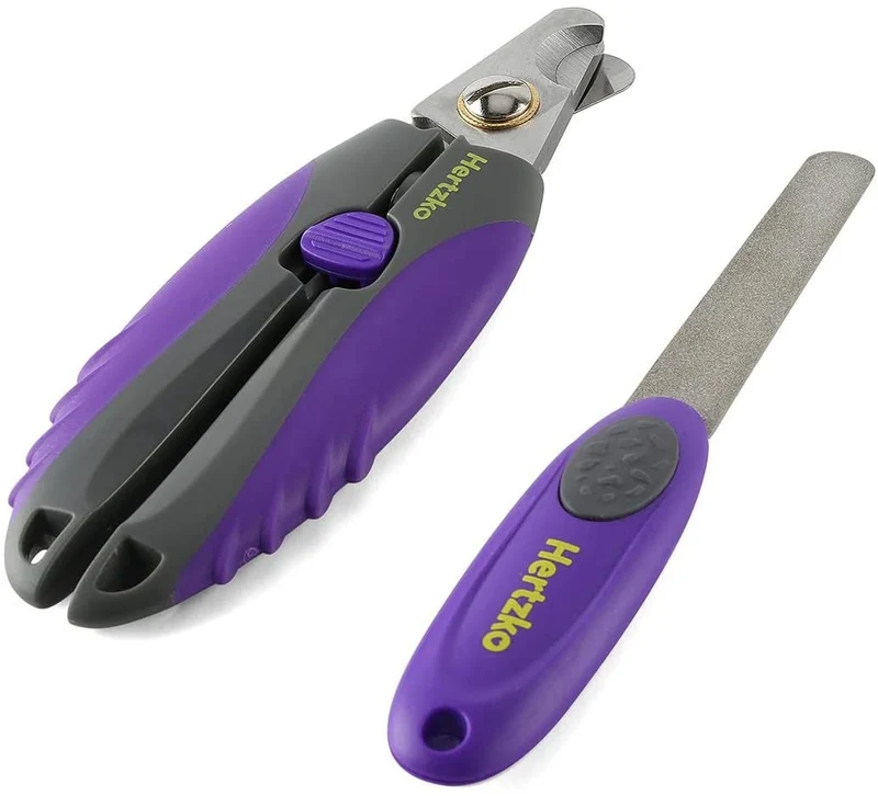 Profesional Pet Nail Clipper y recortador por hertzko – adecuado para a mediano y grande Perros y Gatos – Incluye Seguridad Guardia para evitar overcutting – de Bono. La última intervensión Nail File included.
