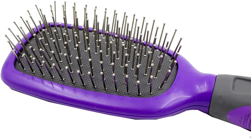 Pet cepillo para polvo por hertzko – Ideal para desenredar y quitar Loose UNDERCOAT o Galpón Fur – adecuado para perros y gatos con largas o de pelo corto – Ideal para cepillado diario