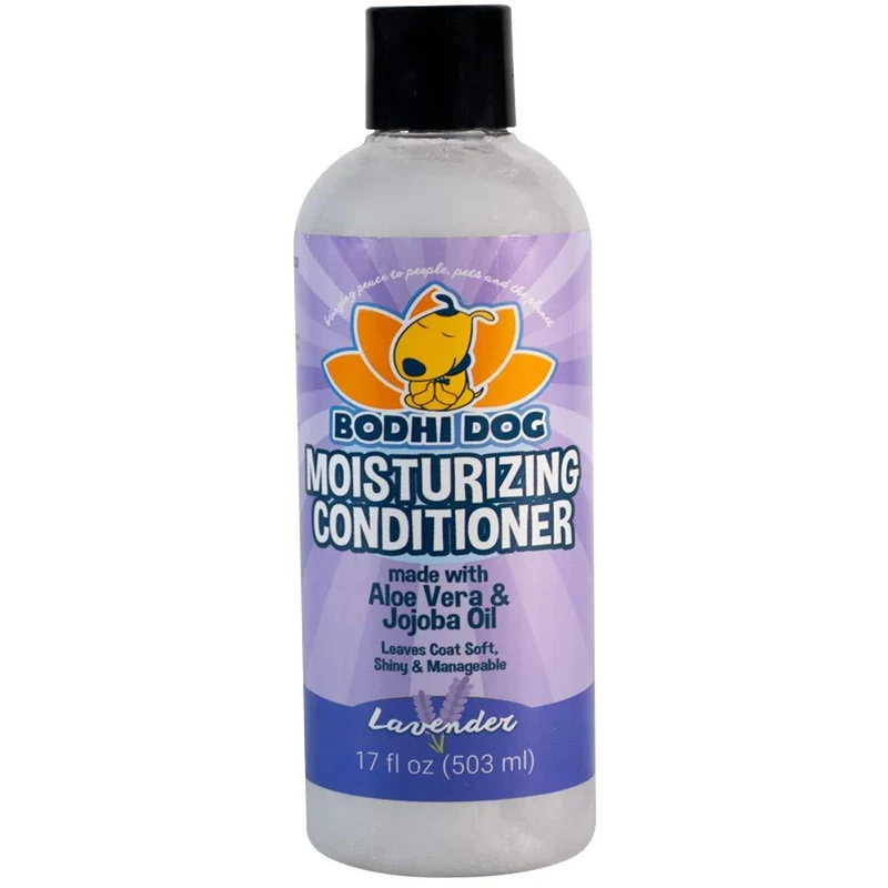 Acondicionador hidratante natural para mascotas, acondicionador para perros, gatos y más, aceite de aloe vera calmante y jojoba, tratamiento aprobado por veterinarios y mascotas, fabricado en los Estados Unidos, 1 botella de 17.0 fl oz