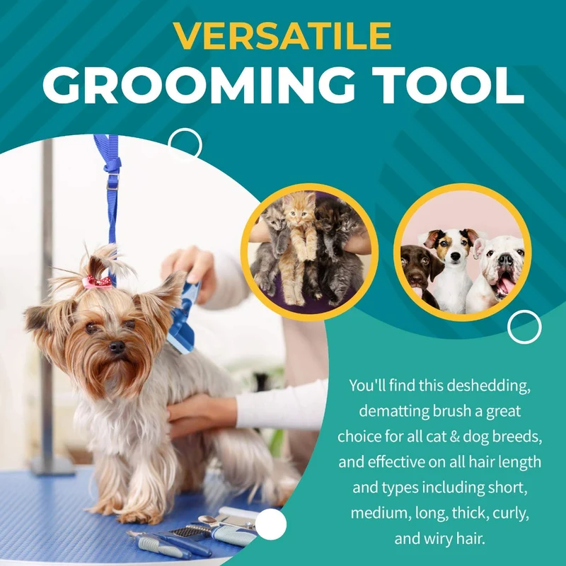 sugarpaw mascota cepillo para polvo de aseo para perros, gatos y cachorro pelo – -Mejor – impermeable Auto Limpieza Cepillos – profesional de deshedding herramienta pin cepillo para polvo de alambre para un aspecto limpio, sano y chamarra de hermosa