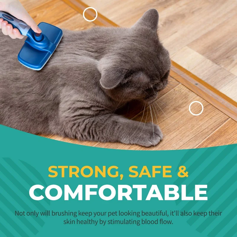 sugarpaw mascota cepillo para polvo de aseo para perros, gatos y cachorro pelo – -Mejor – impermeable Auto Limpieza Cepillos – profesional de deshedding herramienta pin cepillo para polvo de alambre para un aspecto limpio, sano y chamarra de hermosa