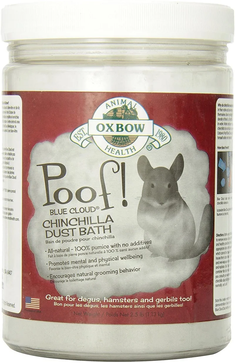 Oxbow. de Poof Chinchilla polvo, 2 - unidades