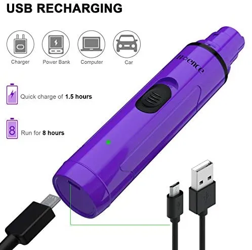 Boence Dogs Nail Grinder Low Noise 2 Speed Pet Nail Trimmer Portable Professional Eelectric Nail File Painless Pet Paws Grooming Tool for Large Medium Small Dogs & Cats