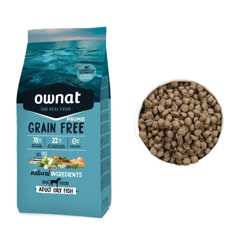 OWNAT GRAIN FREE PRIME PERRO ADULTO OILY FISH 12 KG