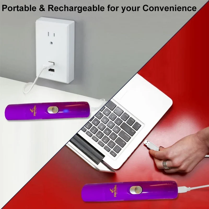 Lima de uñas eléctrica Hertzko, para cortar uñas de forma suave e indolora, para mascotas, desbarbado, moldeador y suavizar, para perros, gatos, conejos y aves, batería portátil e incluye cable USB