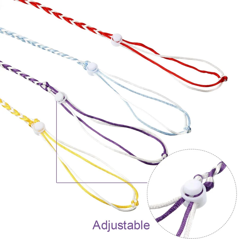 Frienda 4 Pieces Adjustable Hamster Leash Small Animal Harness Rope Harness Towing Rope for Walking Pet Hamster Squirrel, 4 Colors