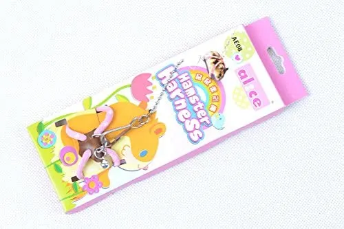 bbeart hámster Arnés, ajustable Arnés Chaleco Leash hámster correas en el pecho con una pequeña Bell Rat Mouse Ardilla Azúcar planeador Small Animal