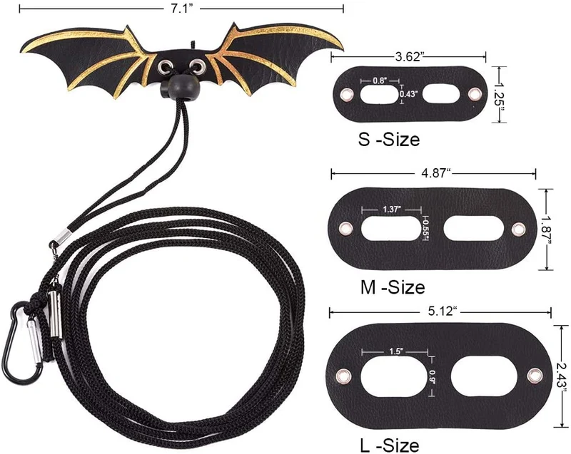 Nobranded Lizard Harness Bearded Dragon Leash and Belt Hammock National Flag Hat 7 pc Set, Adjustable Amphibian and Other Small Pet Reptile Harness （S, M, L ）+ 1 Straw Hat + 1 Hammock