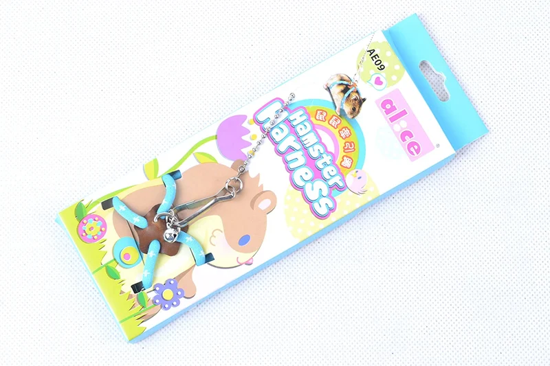 Arnés ajustable para hámster, rata, ardilla, animales pequeños, Azul