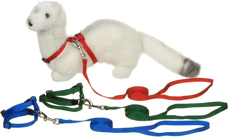 petco Deluxe Ferret Arnés & Lead Set, Adjustable, Variados