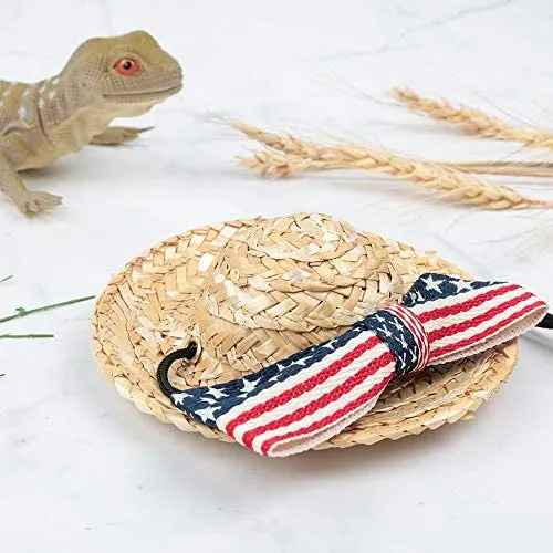 Sayopin Adjustable Reptile Bearded Dragon Harness + 2pcs Reptile Feeding Pliers Stainless Steel Feeder Tool, Reptile Harness Suitable for Small, Medium and Large Reptiles