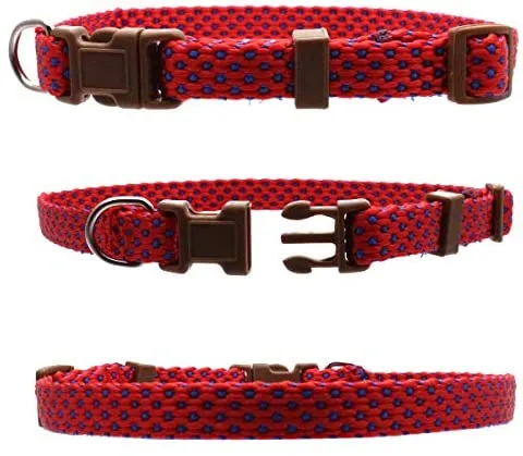 YOY 12 unidades / juego de collares de identificación de cachorros de nailon suave – ajustables reutilizables y lavables, identificación de mascotas para criadores, cuello de 8 a 13 pulgadas