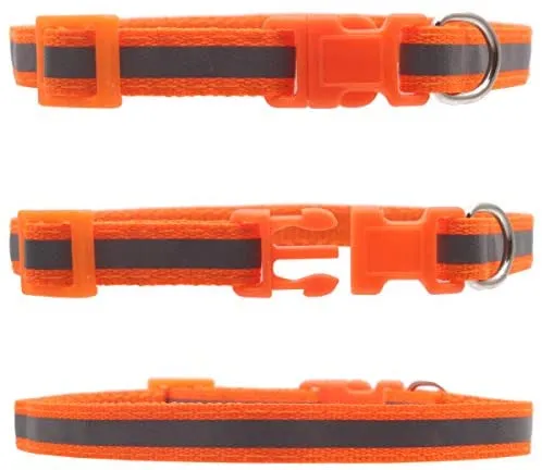 YOY 12 unidades / juego de collares de identificación de cachorros de nailon suave – ajustables reutilizables y lavables, identificación de mascotas para criadores, cuello de 8 a 13 pulgadas