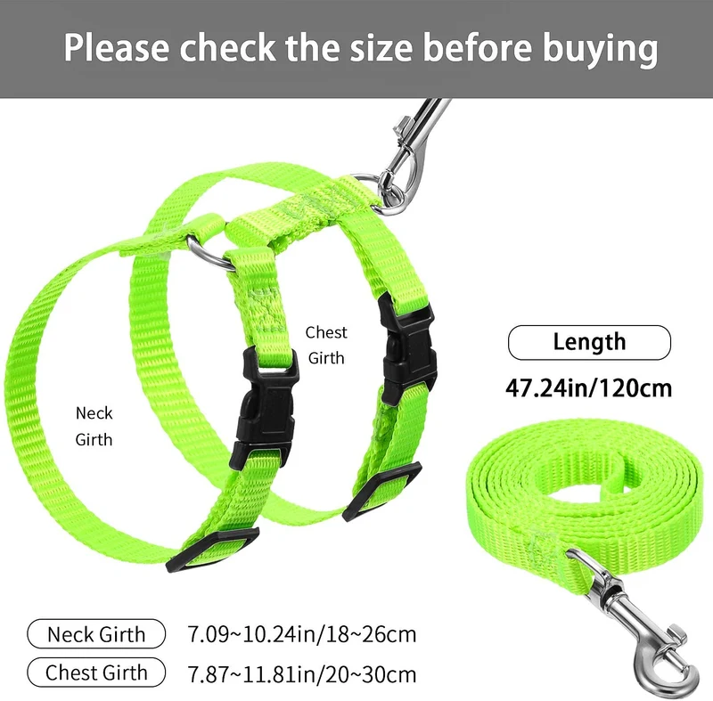 5 Pieces Adjustable Rabbit Harness Leash Bunny Harness Leash, Harness Leash for Pet Safety Walk Running Jogging, Pet Harness Leash for Bunny Cat Puppy Kitten Ferret and Other Small Pet Animals