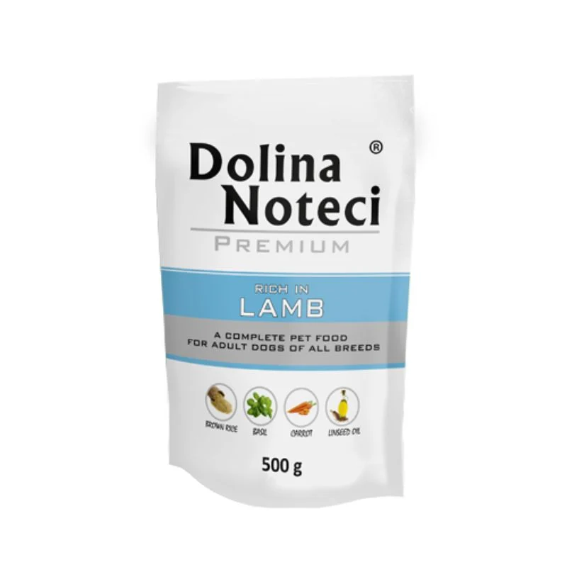 COMIDA HUMEDA PERROS DOLINA NOTECI PREMIUM CORDERO 12 X 500 G
