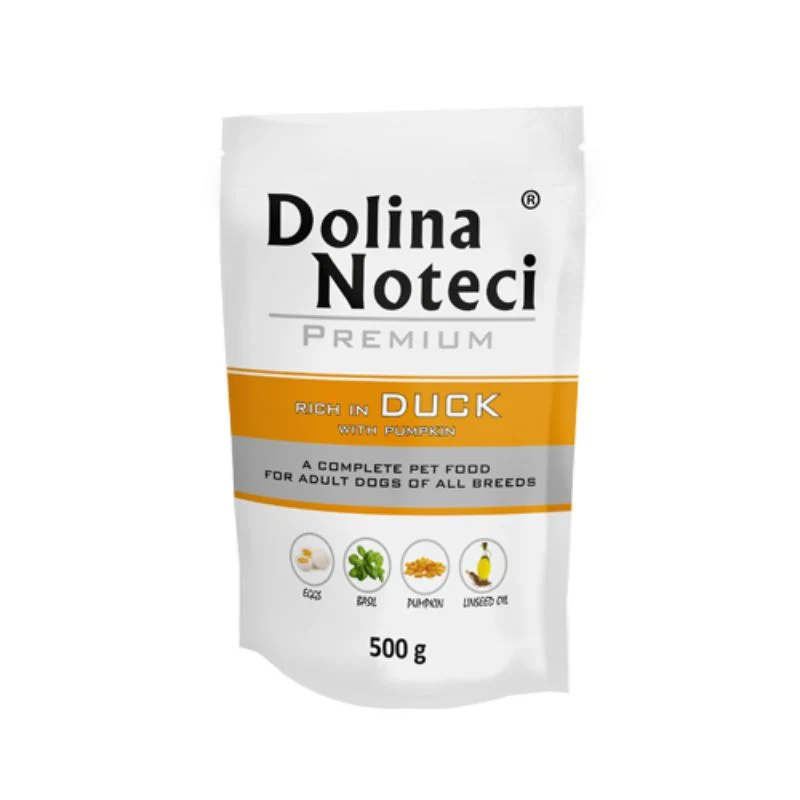 COMIDA HUMEDA PERROS DOLINA NOTECI PREMIUM PATO Y CALABAZA 12 X 500 G