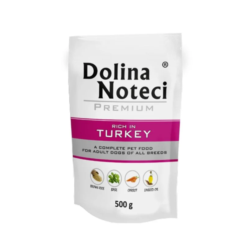 COMIDA HUMEDA PERROS DOLINA NOTECI PREMIUM PAVO 12 X 500 G