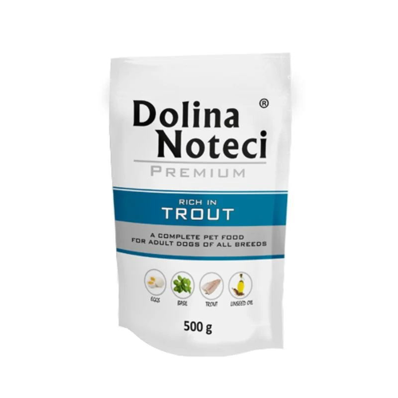 COMIDA HUMEDA PERROS DOLINA NOTECI PREMIUM TRUCHA 12 X 500 G
