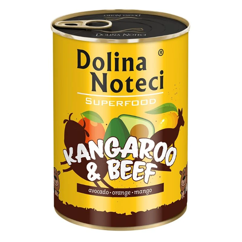 COMIDA HUMEDA PERROS DOLINA NOTECI CANGURO Y BUEY 6 X 400 G
