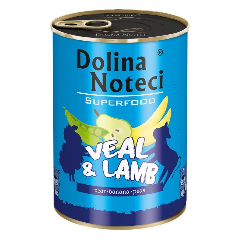 COMIDA HUMEDA PERROS DOLINA NOTECI TERNERA Y CORDERO 6 X 400 G