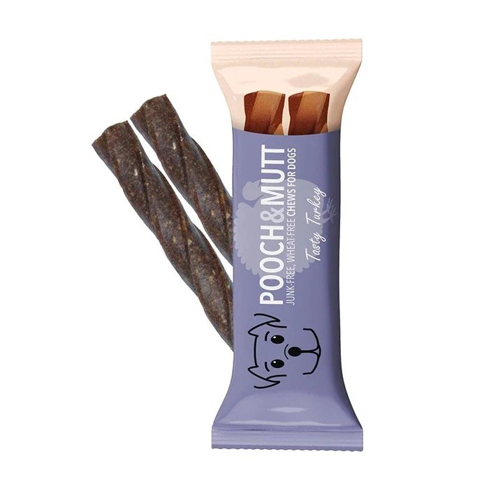 Pooch Mutt Barritas Dentales Pavo