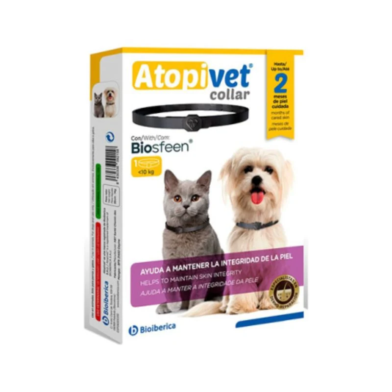 ATOPIVET COLLAR 35 CM PERROS Y GATOS MENOS DE 10 KG
