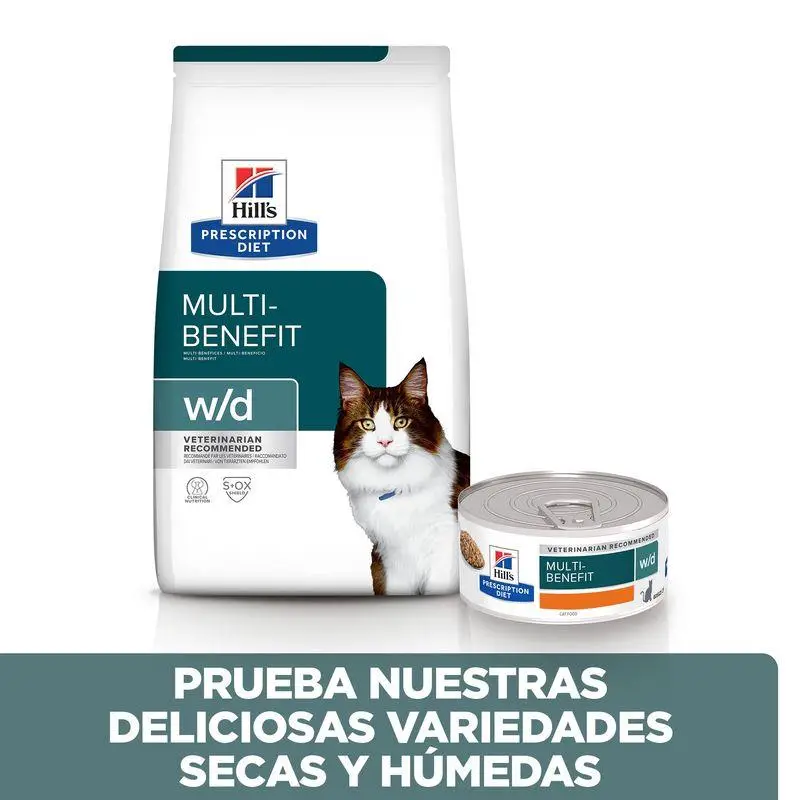 Hill'S W/D 3 kg Alimento para Gatos