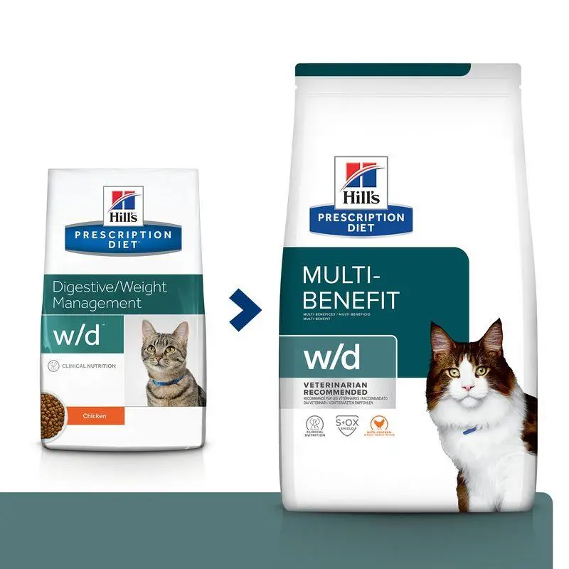 Hill'S W/D 3 kg Alimento para Gatos