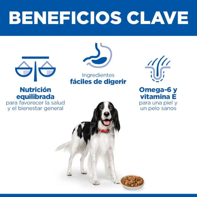 Hill's Science Plan Adult Estofado con Vacuno y Verduras Lata Húmeda para Perros