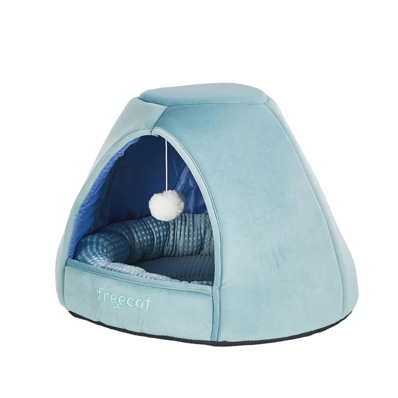 Freedog Igloo Glacial para Gatos | Cama Refrigerante Iglú