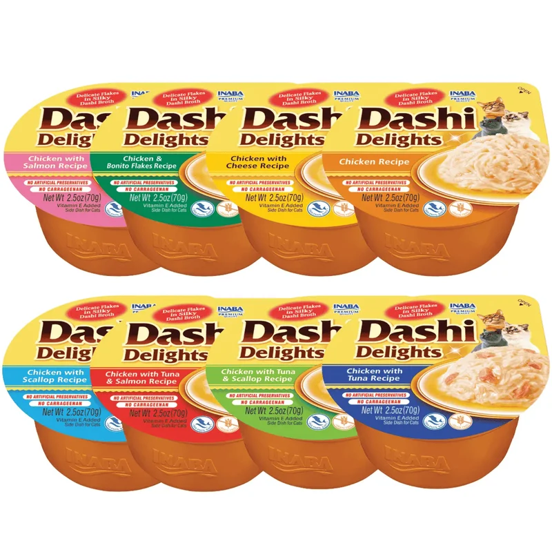 Dashi Delight CAT Pack 6x70 g | Comida Húmeda para Gatos Rica en Proteínas