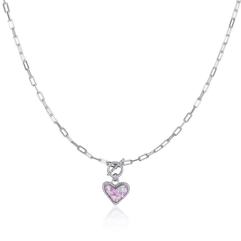 Collar Corazón Mineral