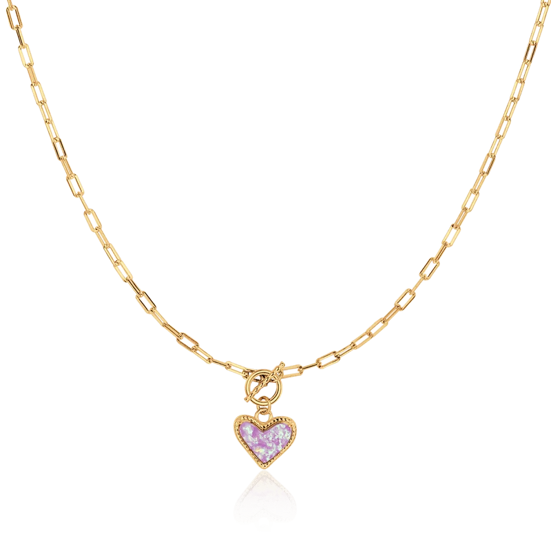 Collar Corazón Mineral