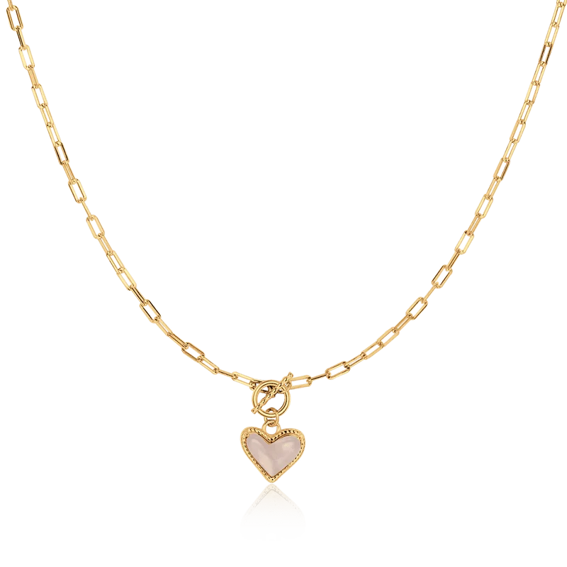 Collar Corazón Mineral