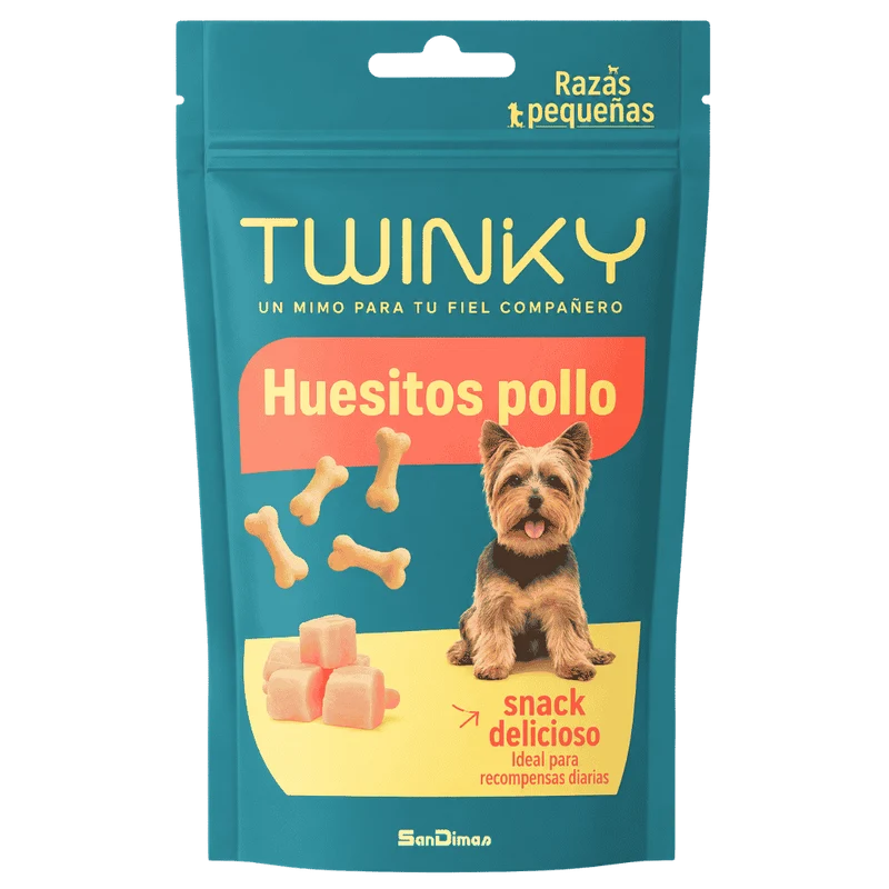 Twinky Huesitos de Pollo 60 g Snack para Perros