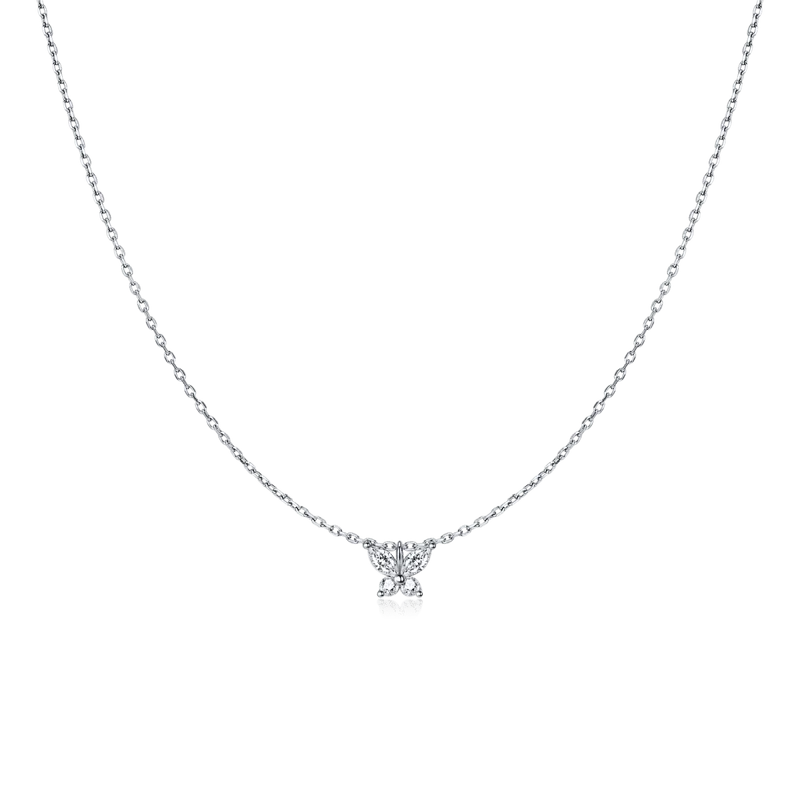 Collar Mariposa Blanca