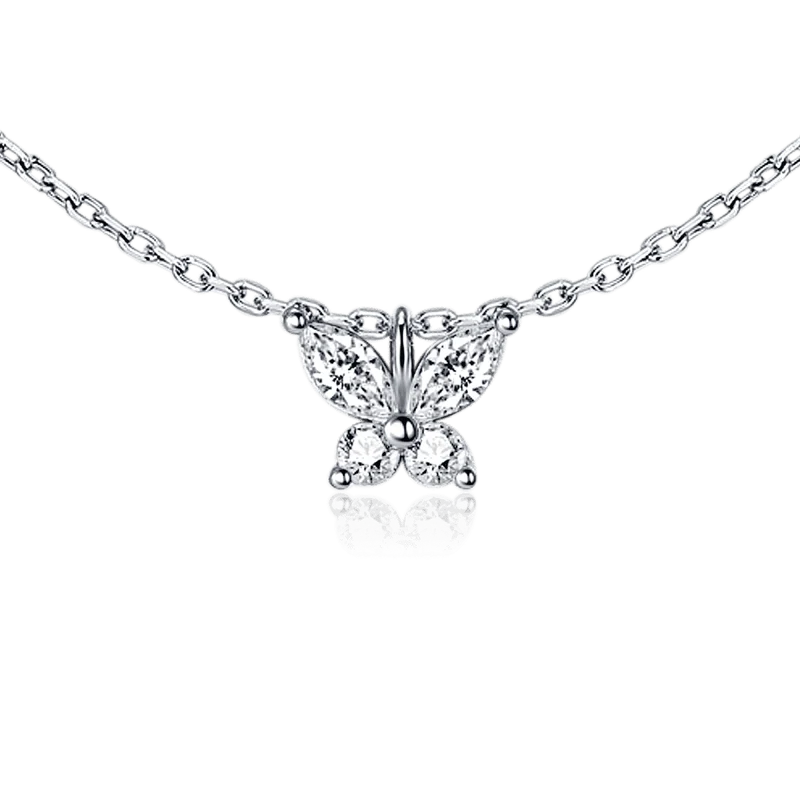 Collar Mariposa Blanca