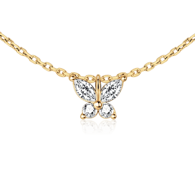 Collar Mariposa Blanca