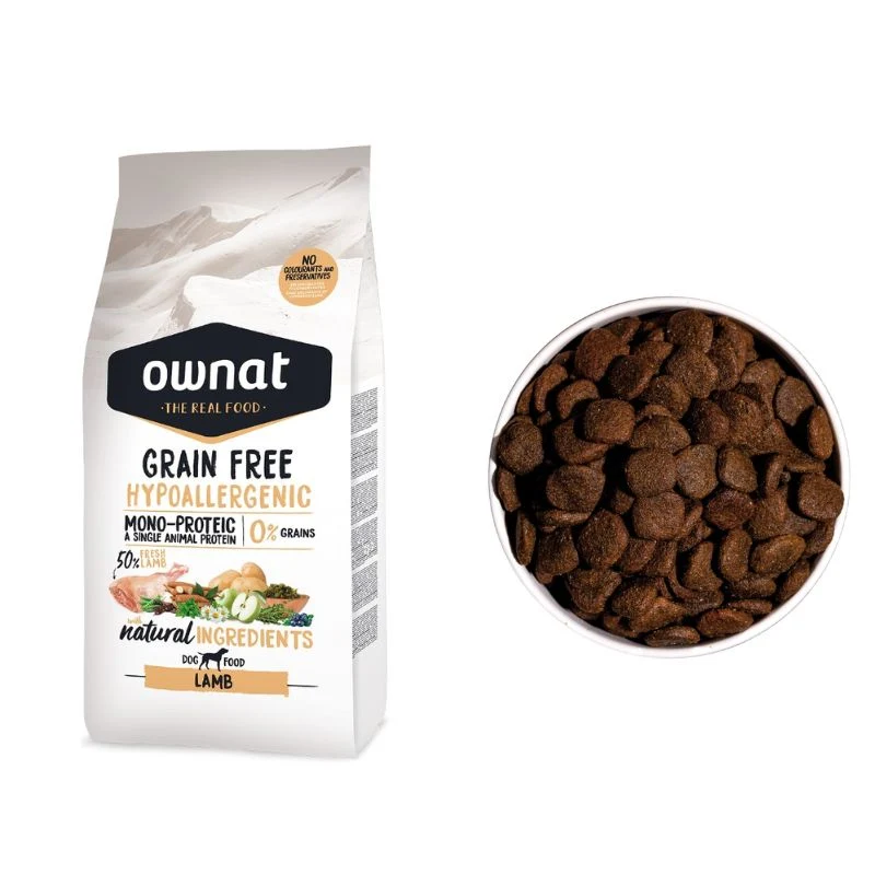 OWNAT GRAIN FREE PERRO HYPO CORDERO 12 KG