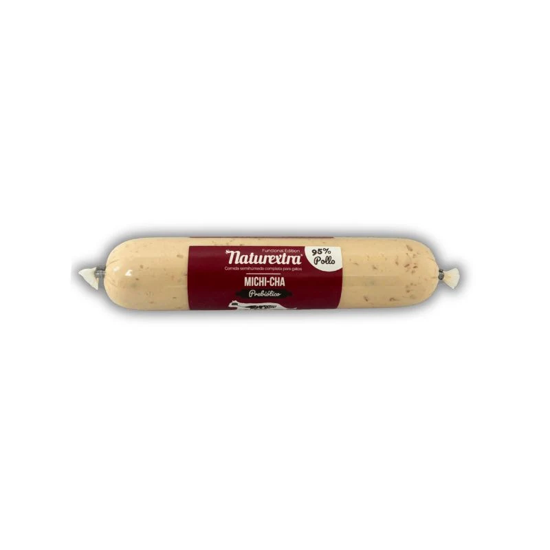 NATUREXTRA SALCHICHA GATOS POLLO CON INULINA Y SALMON 6 X 150 G