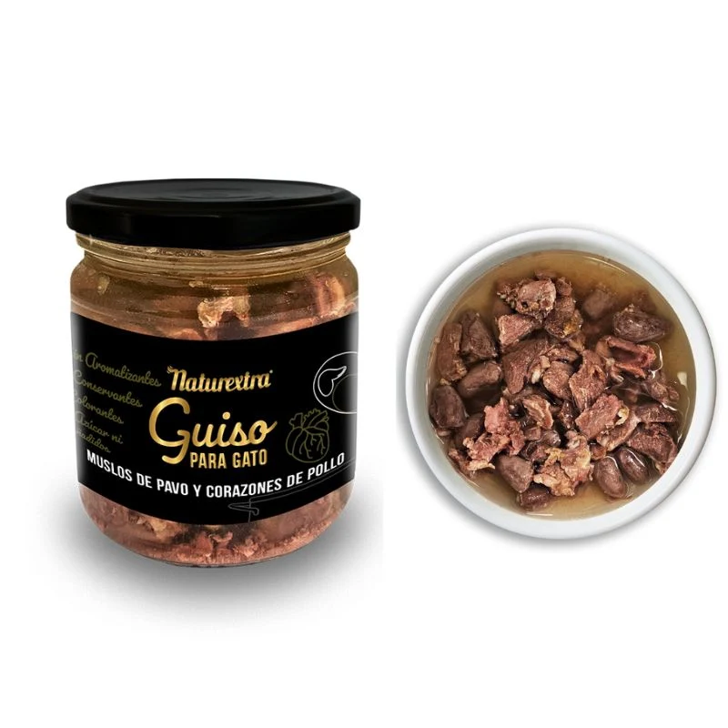 NATUREXTRA GUISO GATOS PAVO CON TAURINA 6 X 170 G
